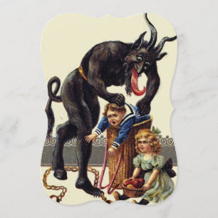 Invitation cauchemar noël krampus