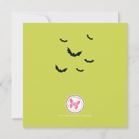 Invitation Cauldron de la sorcière (Dos)