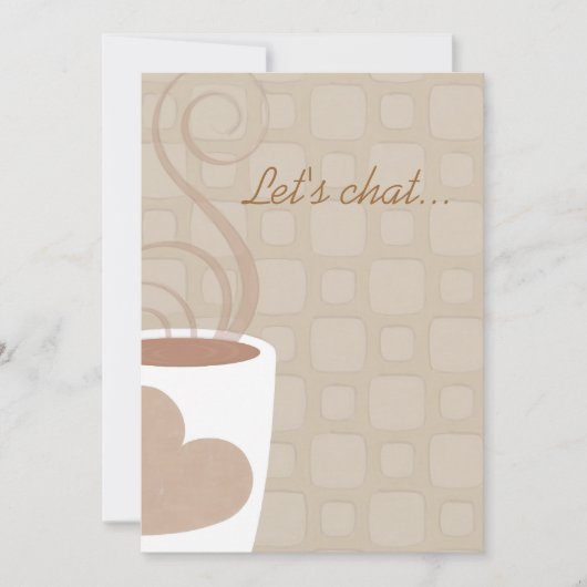 Invitation Causons au-dessus de l'invitation de déjeuner de (Devant)