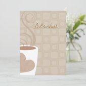 Invitation Causons au-dessus de l'invitation de déjeuner de (Debout devant)