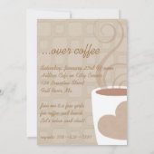 Invitation Causons au-dessus de l'invitation de déjeuner de (Dos)