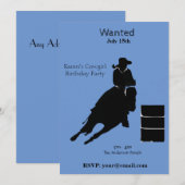 Invitation Cavalier de barils  (Devant / Derrière)