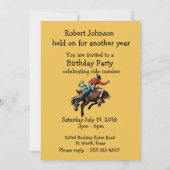 Invitation Cavalier de Rodéo de Bronco de Parti Occidental (Dos)