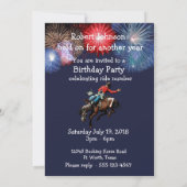 Invitation Cavalier de Rodéo de Bronco de Parti Occidental Bl (Dos)