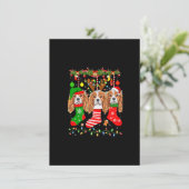 Invitation Cavalier King Charles Spaniel Chien Dans Noël Soc (Debout devant)