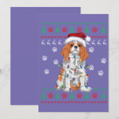 Invitation Cavalier King Charles Spaniel Christmas Ugly Sweat (Devant / Derrière)