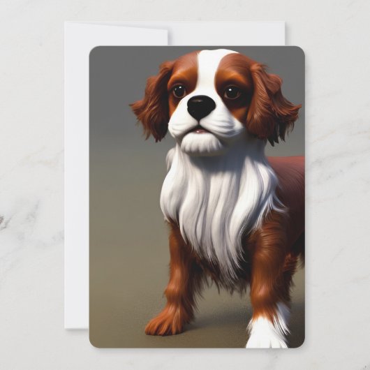 Invitation cavalier roi charles spaniel AI8 (Devant)