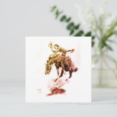 Invitation Cavalière de Rodéo (par C.M. Russell) (Debout devant)