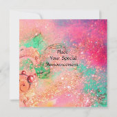 Invitation CAVALIERS, MUSIQUE DE NUIT, Pink Gold scintille (Dos)