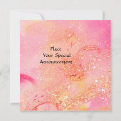 Invitation CAVALIERS, MUSIQUE DE NUIT, Pink Gold scintille (Dos)