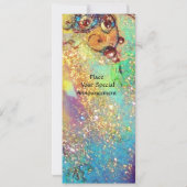 Invitation CAVALIERS, MUSIQUE LA NUIT, Paillettes Bleu Or Par (Dos)