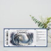 Invitation Caving Gift Certificate (Debout devant)