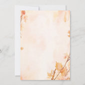 Invitation Ce Baby shower d'automne de la ferme rose bleu Boh (Dos)