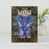 Invitation Ce n'est pas facile pour une femme d'élever un hom (Debout devant)