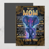 Invitation Ce n'est pas facile pour une femme d'élever un hom (Devant / Derrière)