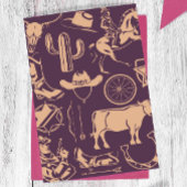 Invitation "Ce n'est pas mon premier rodéo" Cowgirl 2e annive