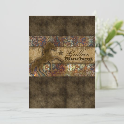 Invitation Ce n'est pas mon premier rodéo Horse Western Vinta (Debout devant)