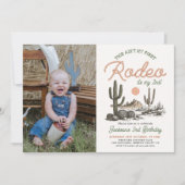 Invitation Ce n'est pas mon premier rodéo Western 2e annivers (Devant)