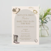 Invitation Ce n'est pas notre/son premier rodéo Bébé Invitati (Debout devant)