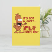 Invitation Ce n'est pas une partie jusqu'à l'invitation drôle (Debout devant)