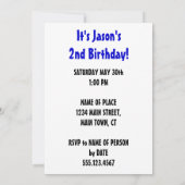 Invitation Ce Petit Brouillard Tourne 2 Thème De Baseball (Dos)