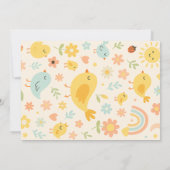 Invitation Ce Poussin Tourne Une Ferme 1Er Anniversaire Photo (Dos)