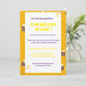 Invitation Ce que le bébé bebe Genre révèle l'invitation (Debout devant)