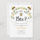 Invitation Ce que le bébé sera, le genre d'abeilles révèle (Devant)