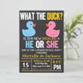 Invitation Ce que le canard qu'il ou elle révèle une invitati (Debout devant)