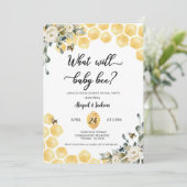 Invitation Ce que le genre bébé Bee révélera l'invitation. (Debout devant)