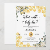 Invitation Ce que le genre bébé Bee révélera l'invitation. (Devant / Derrière)