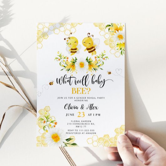 Invitation Ce que le genre d'abeilles révèle l'invitation