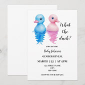 Invitation Ce que le thème du canard du genre révèle l'invita (Devant / Derrière)