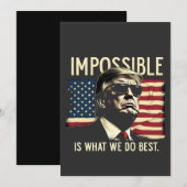 Invitation Ce que nous faisons le mieux 4 juillet Trump est i (Devant / Derrière)