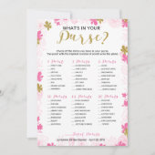 Invitation Ce qui dans votre sac de Fête des mariées Jeu Flor (Devant)