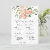 Invitation Ce qui est sur votre téléphone jeu de douche nupti (Debout devant)