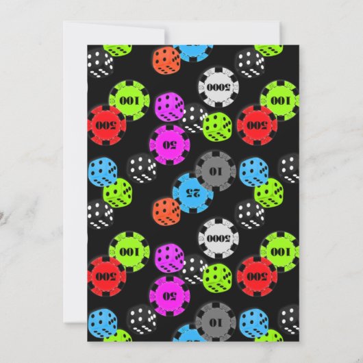 INVITATION CE QUI SE PASSE À VEGAS BLK BACHELOR PARTY INVITAT (Dos)