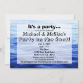 Invitation Ce qui se passe sur le bateau - Bateau amusant (Dos)