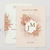 Invitation Ce soir est la nuit de l'Aïd, le mariage, l'amour  (Devant / Derrière)