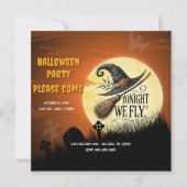 Invitation Ce soir nous volons Halloween (Devant)