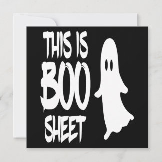 Invitation Ceci Est Boo Sheet Ghost Éffrayant cadeau Hallowee