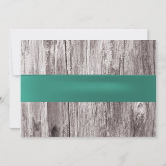 Invitation Ceinture turquoise Starfish & Mason Jar Fête des m (Dos)