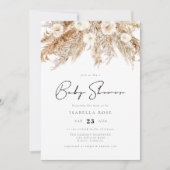 Invitation CEIRA Bohemian Desert Pampas Grass Baby shower (Devant)