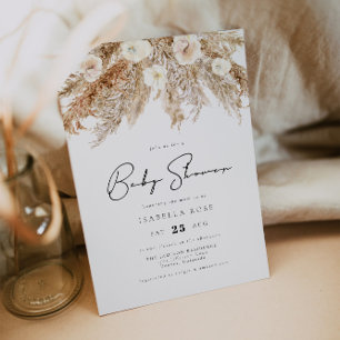 Invitation CEIRA Bohemian Desert Pampas Grass Baby shower