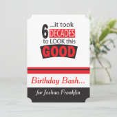 Invitation Cela a pris 6 décennies pour regarder ceci le (Debout devant)