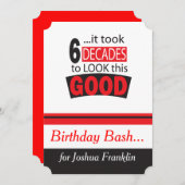 Invitation Cela a pris 6 décennies pour regarder ceci le (Devant / Derrière)