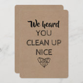 Invitation CÉLÉBRANT | Demande originale et drôle pour un cél (Devant / Derrière)