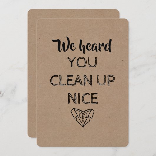 Invitation CÉLÉBRANT | Demande originale et drôle pour un cél (Devant / Derrière)