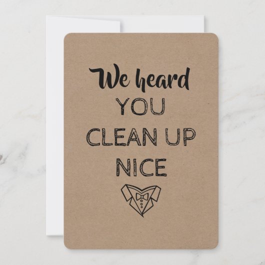 Invitation CÉLÉBRANT | Demande originale et drôle pour un cél (Devant)