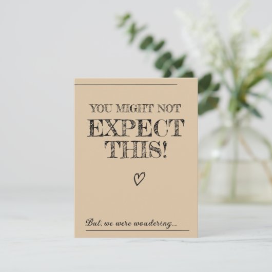 Invitation Célébrant Proposition. Acceptez-vous de nous marie (Debout devant)